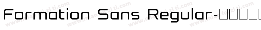 Formation Sans Regular字体转换